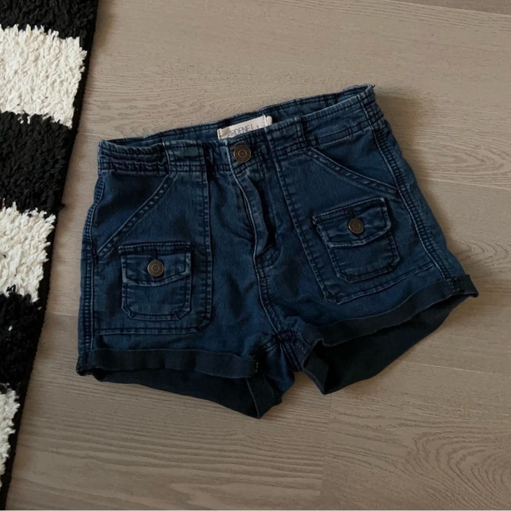 Nautical High-Waisted Shorts